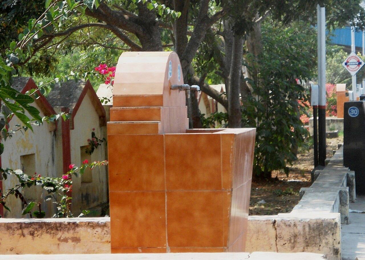 Drinking water tap at Annavaram Railway station